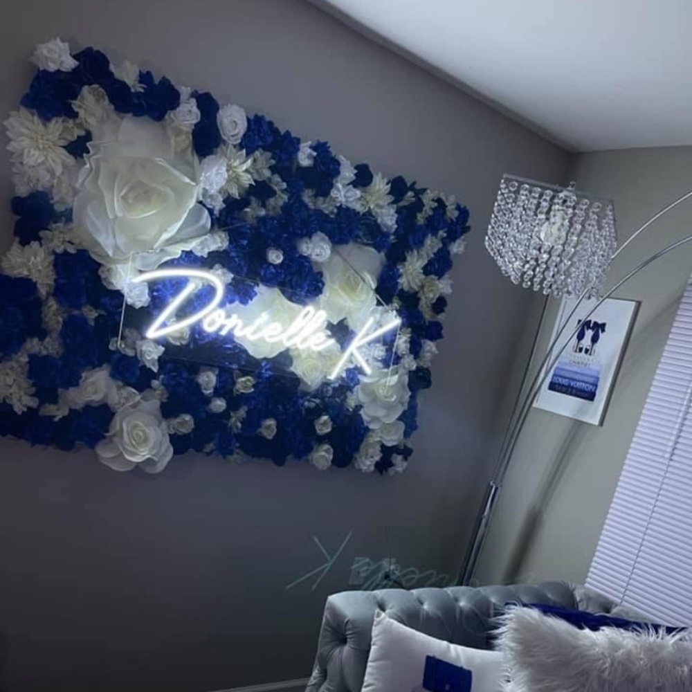 Flower set w/ LED Lights